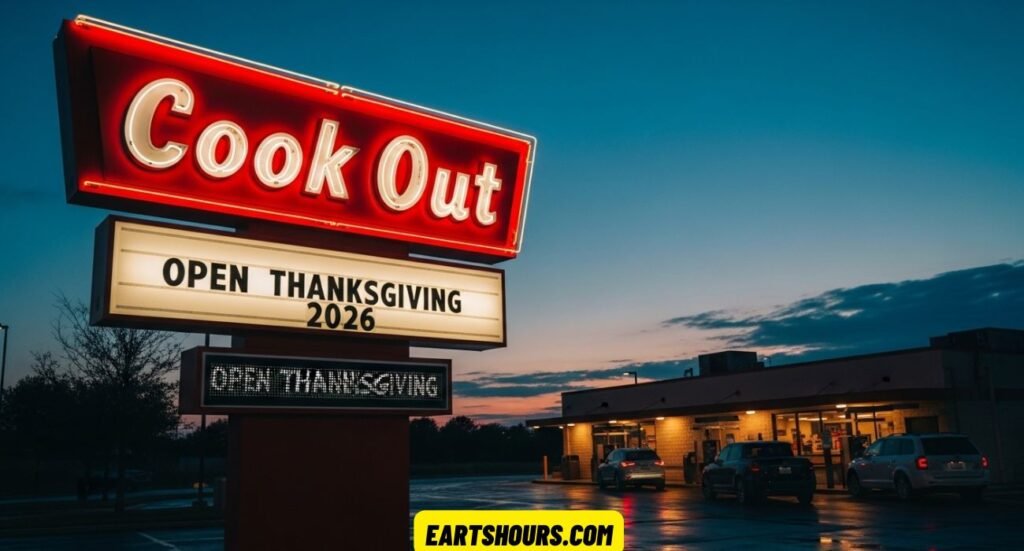 Is Cook Out Open on Thanksgiving