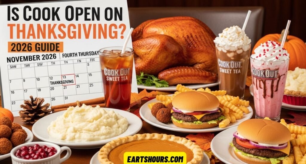 Is Cook Out Open on Thanksgiving