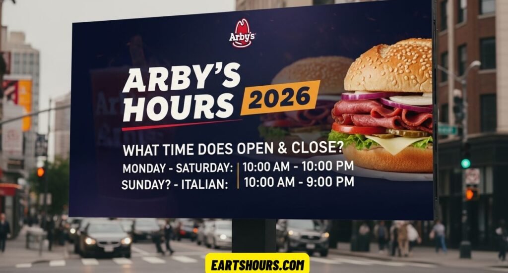 Arby's Hours 2026 What Time Does Arby’s Open & Close?