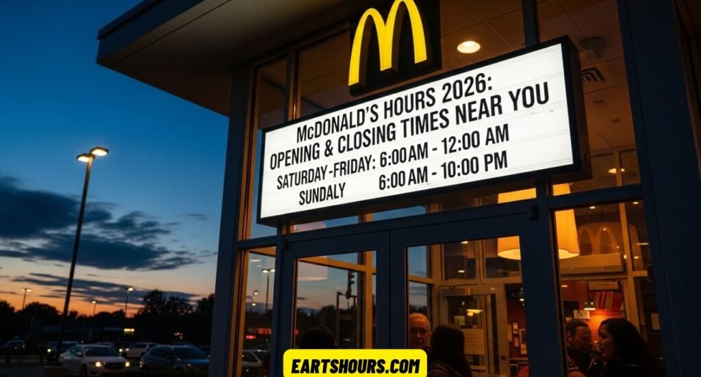 McDonald’s Hours 2026: Opening & Closing Times Near You