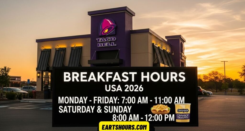 Taco Bell Breakfast Hours USA 2026