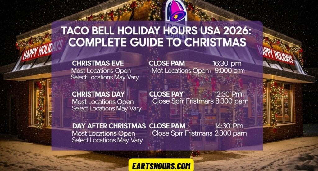 Taco Bell Holiday Hours USA