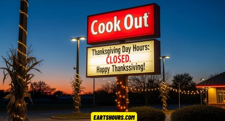 Is Cook Out Open on Thanksgiving