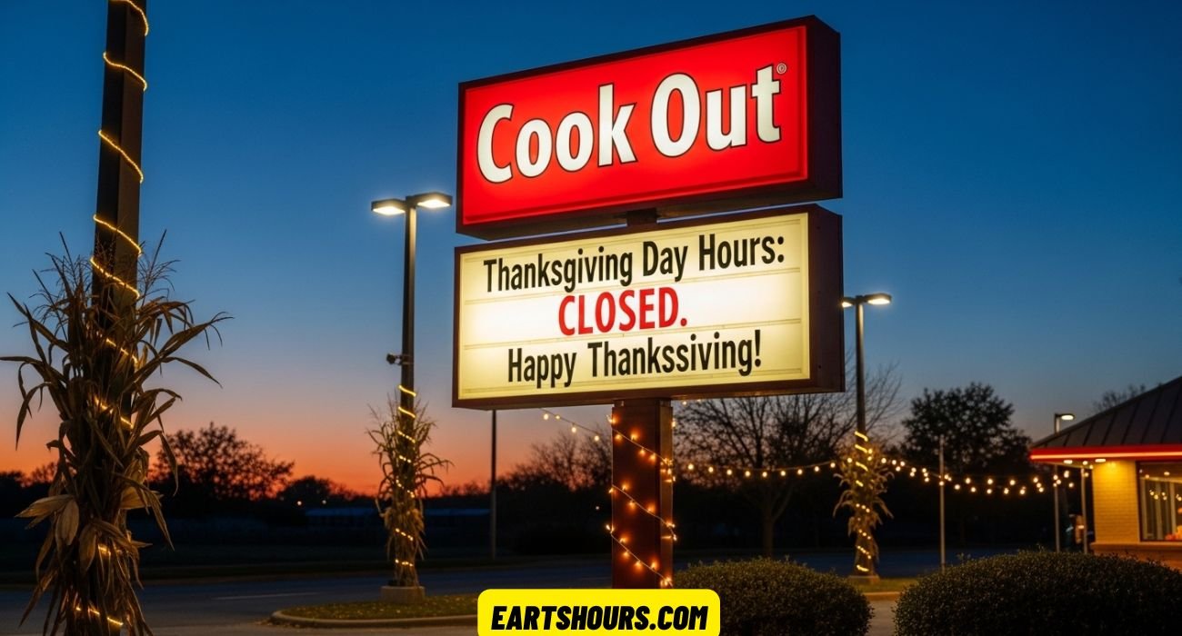 Is Cook Out Open on Thanksgiving