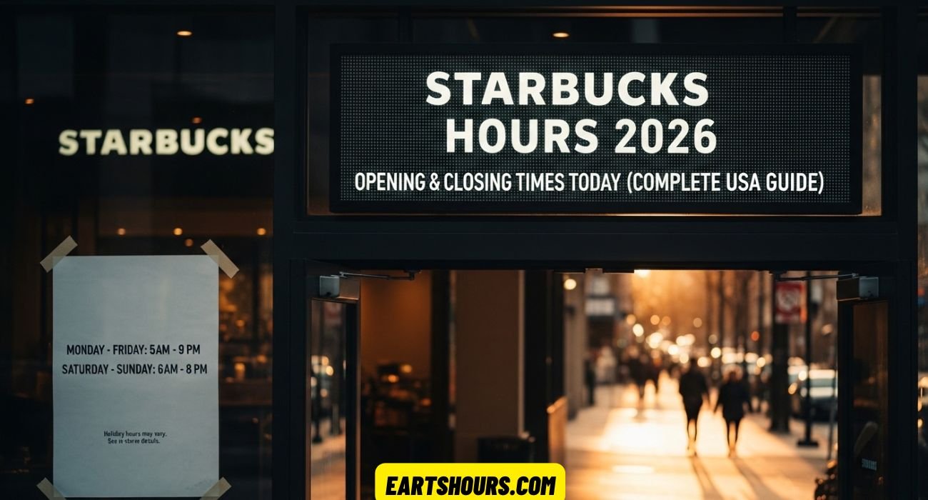 Starbucks Hours 2026: Opening & Closing Times Today